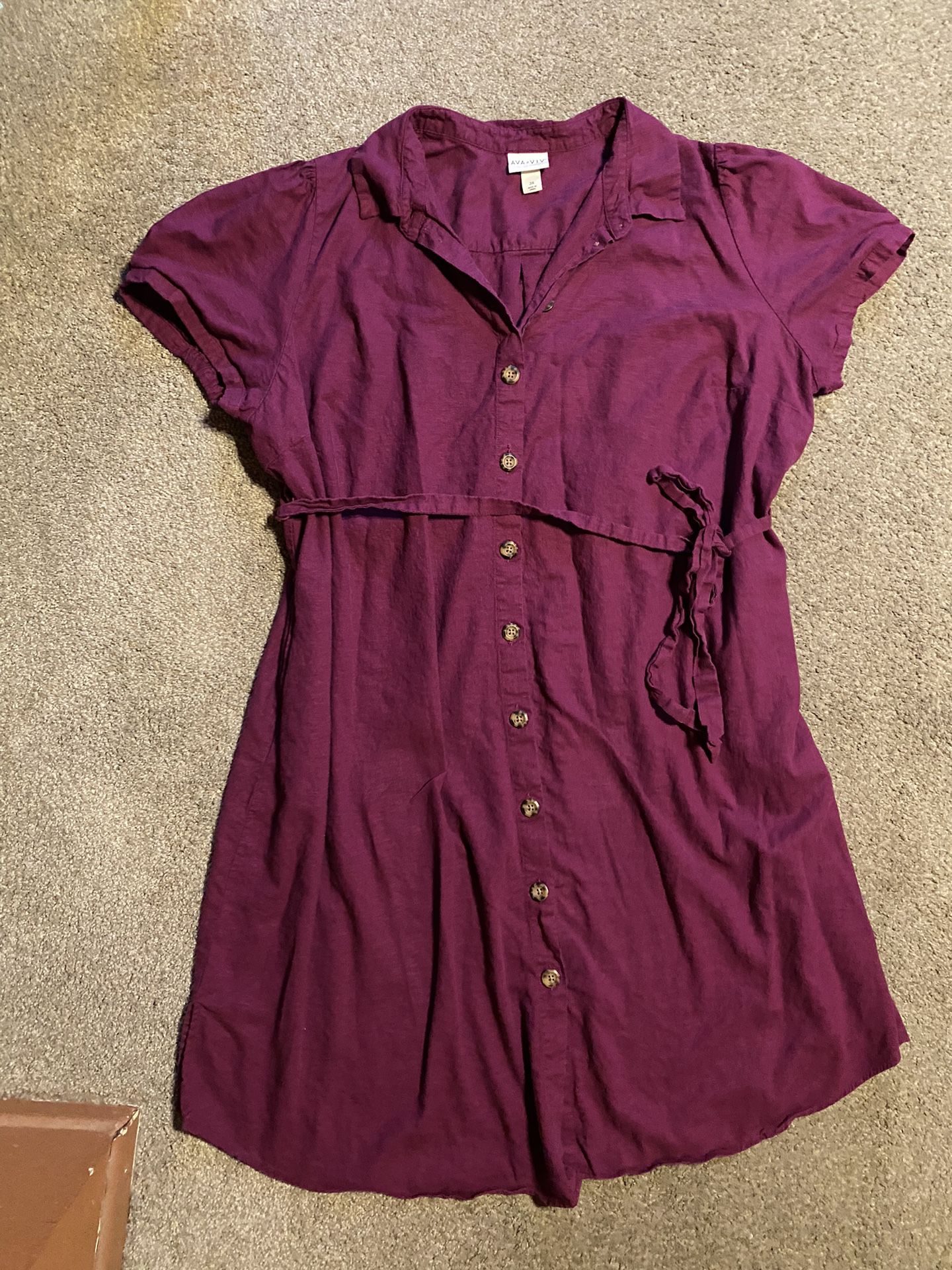 Target Ava & Viv Purple Short Dress Plus Size 3X