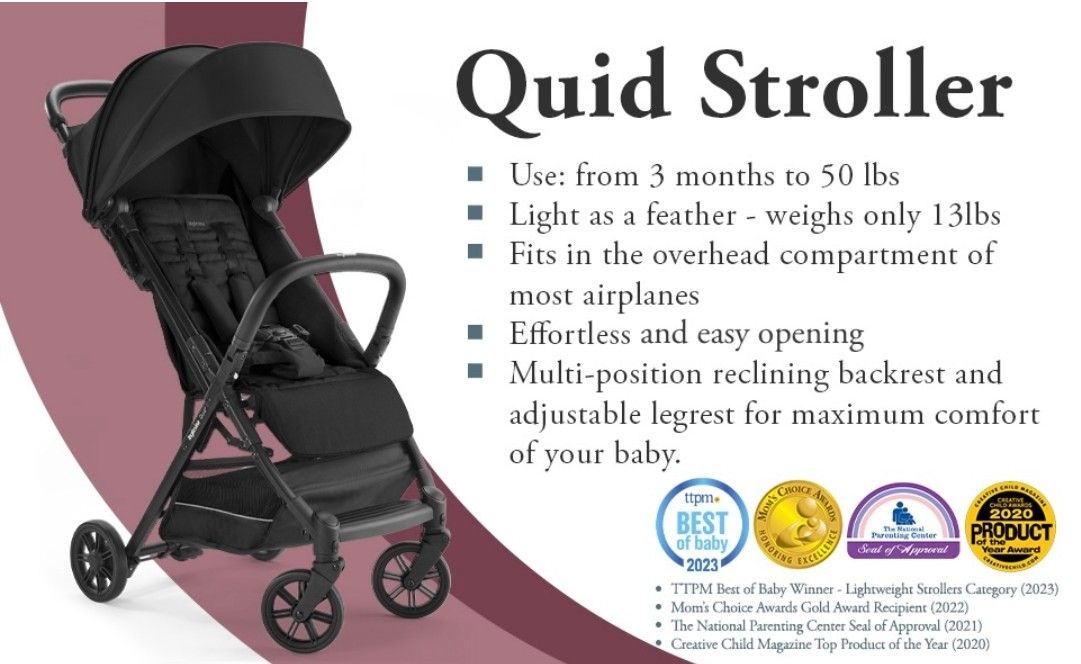 Perfect Stroller for Travel Compact Spaces Inglesina Quid