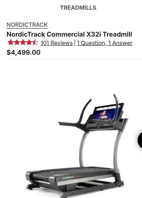 NordicTrack Commercial X32i Treadmill