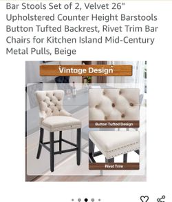 New in box bar stool set