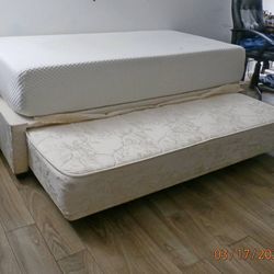 Cama  Personal Con Cama Nido, 2 Camas En Uno 