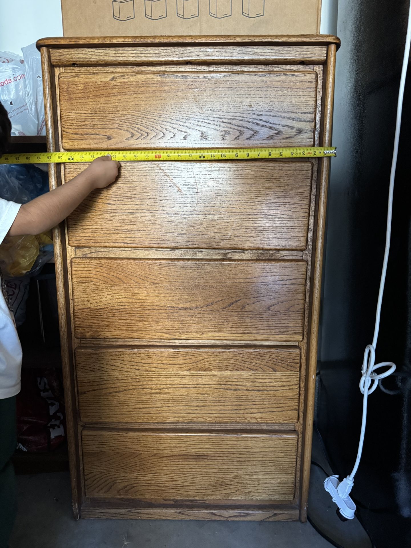 Oak 5 drawer dressers Solid Wood 