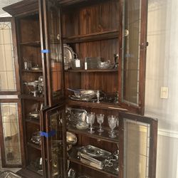 Wooden China Cabinet