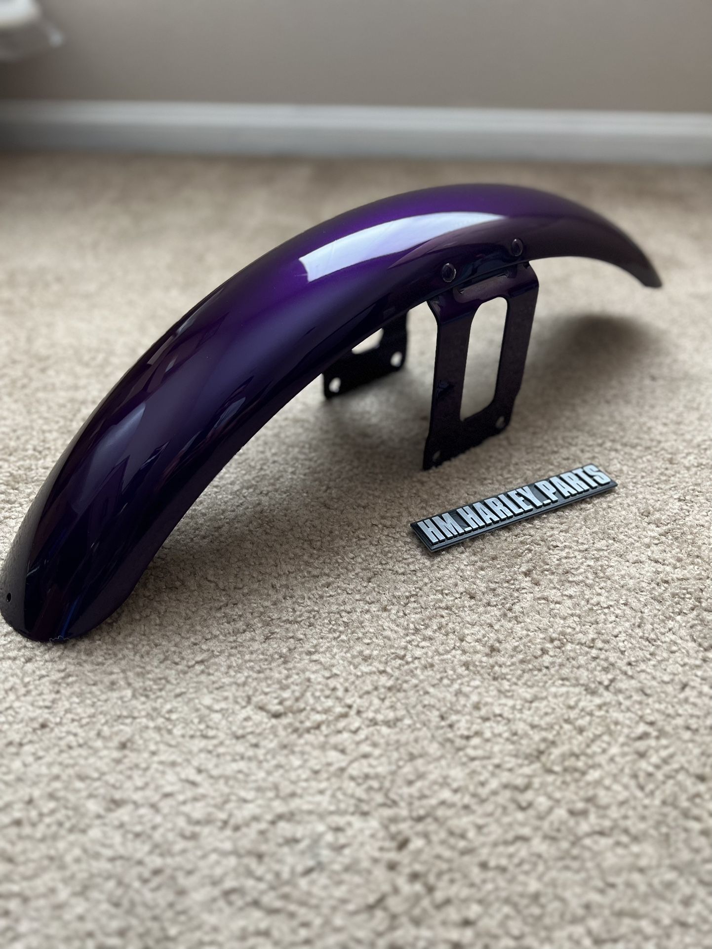 Harley Davidson 39mm Front Fender Concord Purple Dyna Fxdx FXDXT Fxd Sportster XL