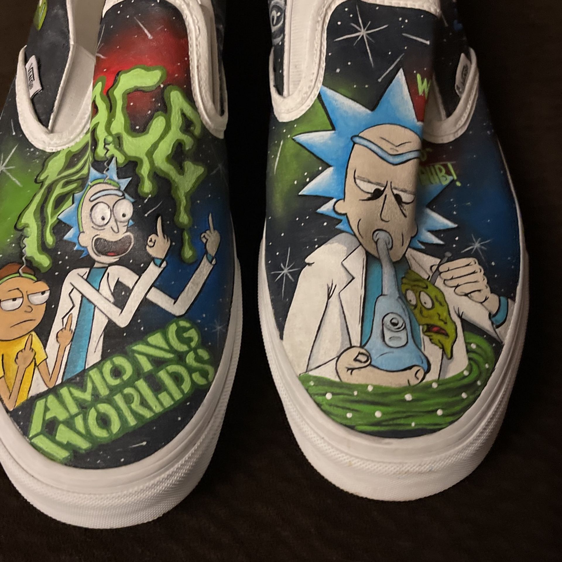 Shoes One Of A Kind Custom Vans( For Real Fans)