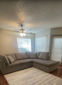 Sheridan Square Gray 2pc Sleeper Sectional