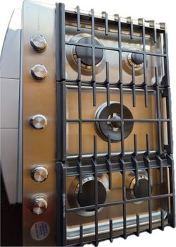 New Kitchen aid 30” cook top five gas burners  stainless steel