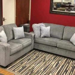 Altari Alloy Sofa And Loveseat Living Room Set 