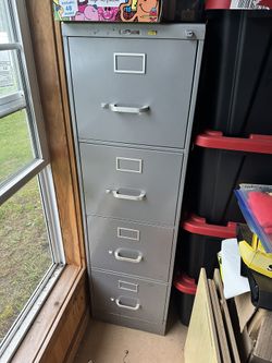 4-Drawer Metal File Cabinet — $40 OBO