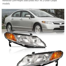 2006-2011 Headlamps Headlights Honda Civic Brand New $150 Pair - Never Used  SEDAN Only - 