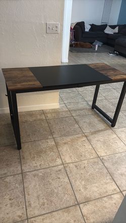 Industrial Wood and Metal Desk