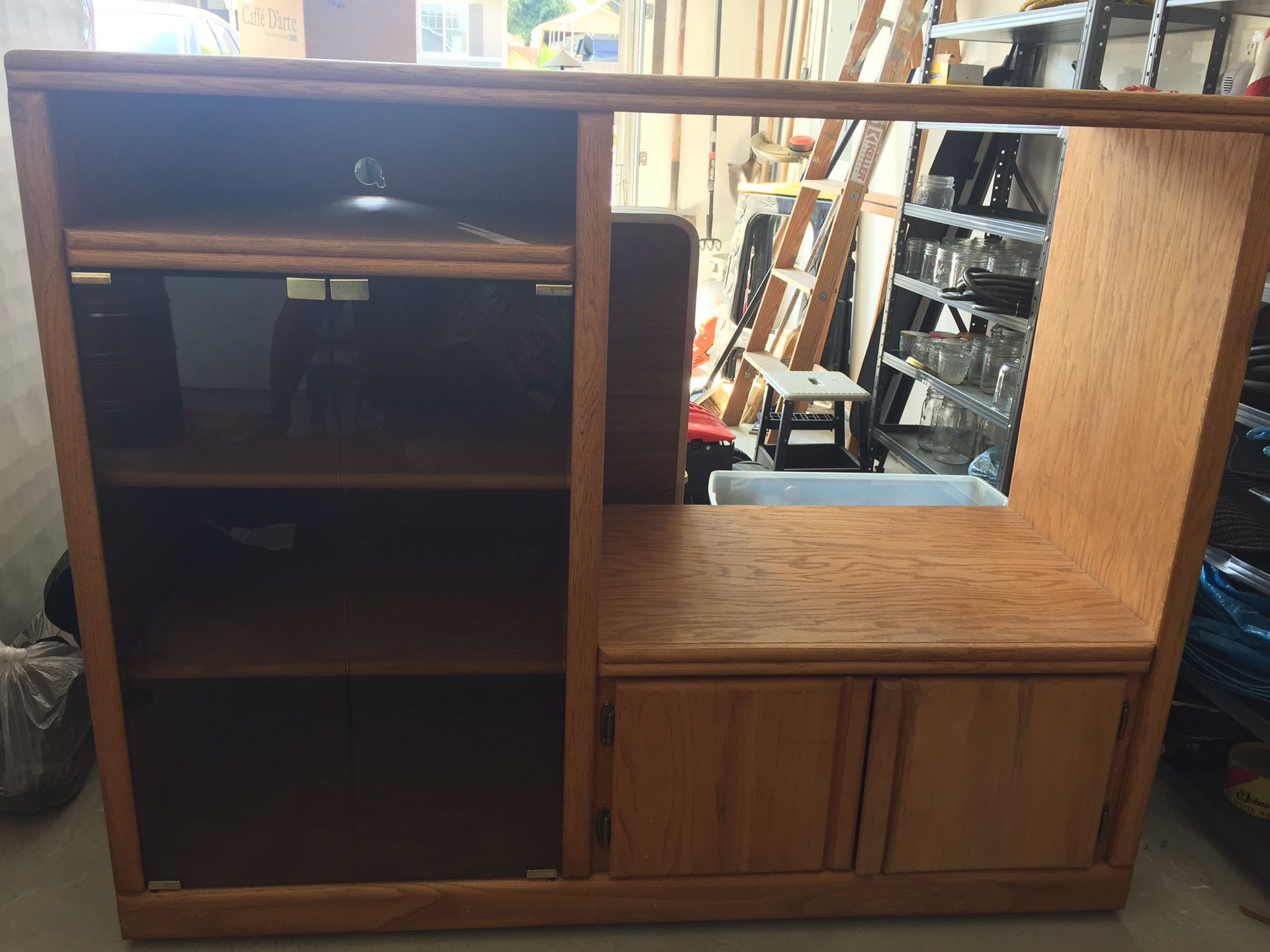 Wood storage cabinet / entertainment center