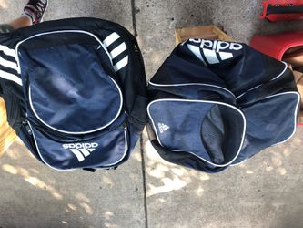 Backpack and gym bag