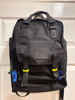 Doughnut Black Nylon Backpack