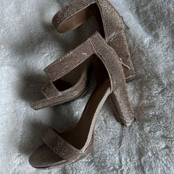 Rose Gold Diamond Heels