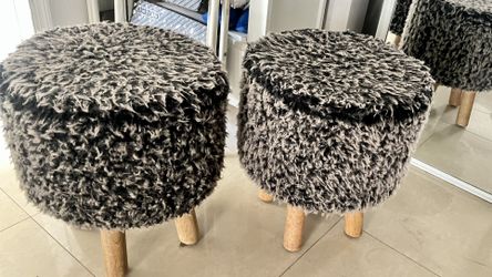 Two Plush Chairs From Target