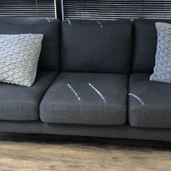 Dark Grey Sofa Couch 