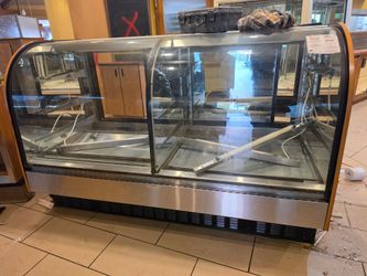 Commercial 77" Curved Glass Refrigerated Deli Case (Model HSCXB77RC - 115V)
