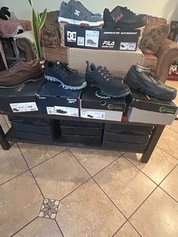 Composite toe work shoes (steel toe )
