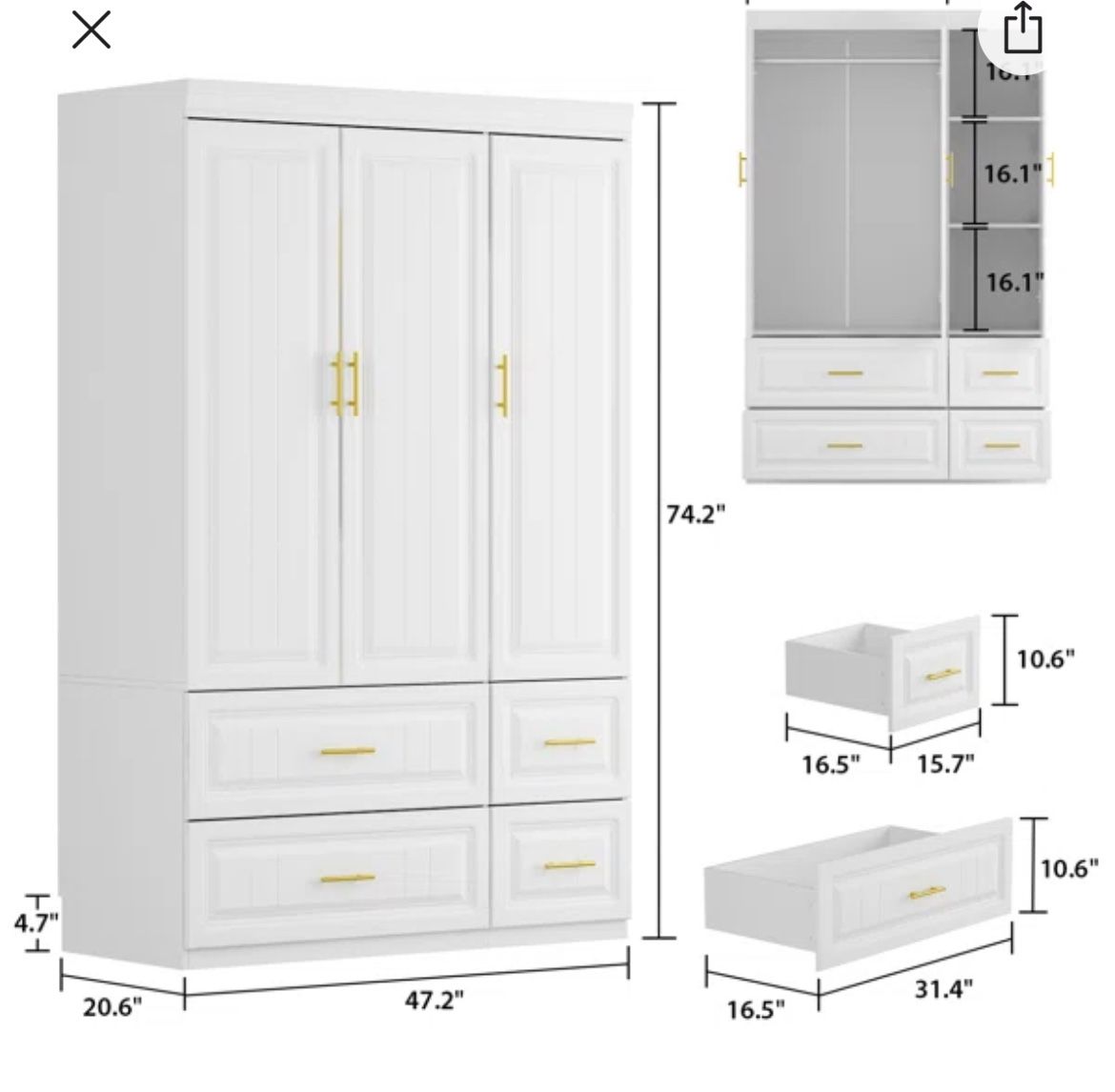 Beautiful Armoire- Not Opened