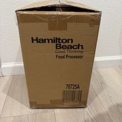 Hamilton Beach Stack & Snap Food Processor and Vegetable Chopper, BPA Free, Stainless Steel Blades, 12 Cup Bowl, 2-Speed 450 Watt Motor, Black (70725A