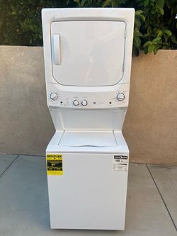 GE Stackable Washer And Gas Dryer 27width x 31deep x 76high 120V🚨👍3 MONTHS WARRANTY