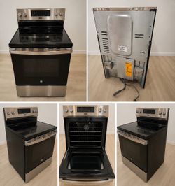 GE 30” Electric Convection Range w/ Air Fry (GRF600AVSS)
