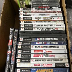 Various sports games, PS2, Xbox 360, Nintendo switch.