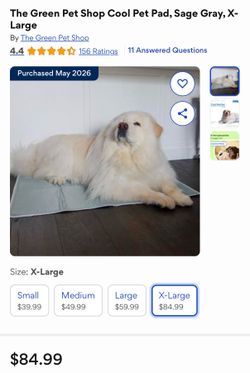 The Green Pet Shop Cooling Mat XL