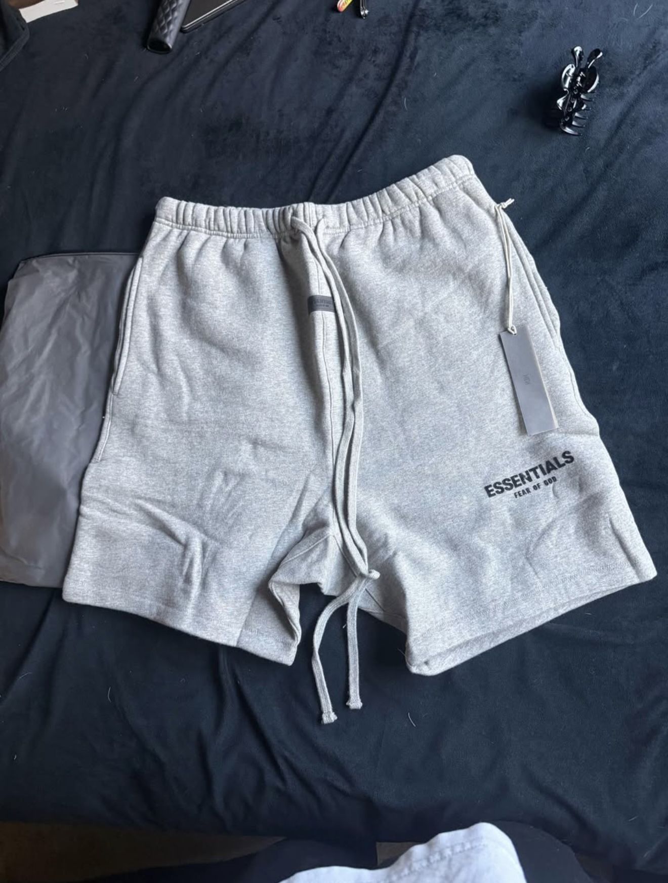 Essentials Shorts Dark Oatmeal (Size Medium)