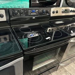 Whirlpool black electric stove