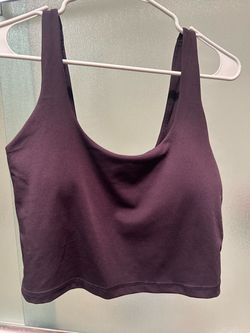 Dark Purple Sports Bra Crop Top