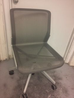 Allsteel Clarity Office Task Armless Fully Mesh Aluminum Silver Grey