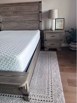 Intercon Queen Panel Bed, (2) Nightstands, (1) Tall dresser/armoire