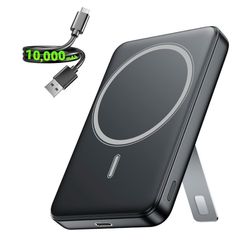 for Magsafe Portable Charger, 10000mAh Wireless USB-C Power Bank with Stand USB C Charging (In&Out), 20W Fast Charge MagSafe-Compatible Battery Pack f