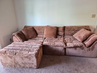 Corduroy Modular Sectional Couch