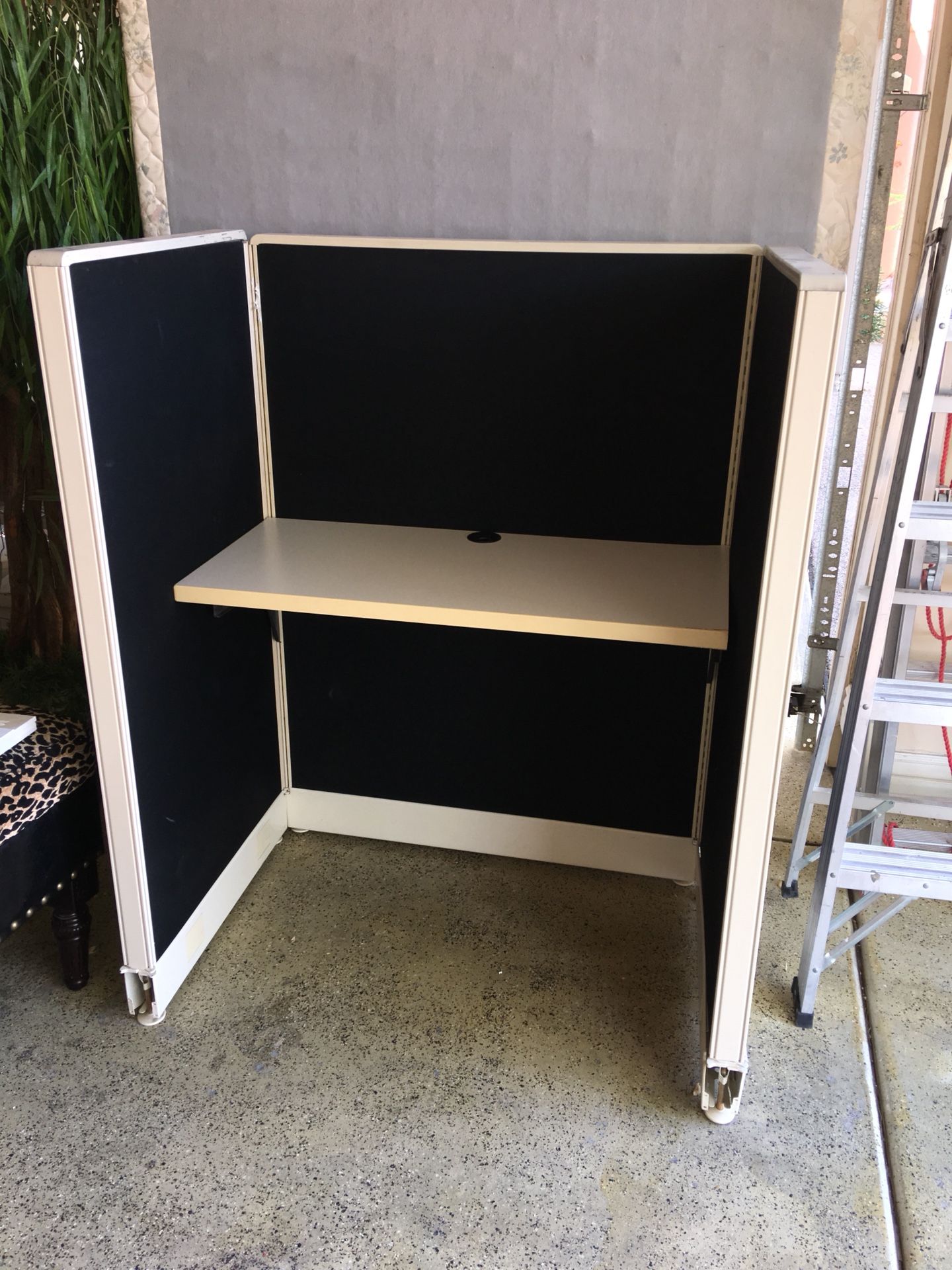 Small office cubicle or study desk cube. Good condition.