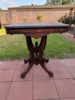 Victorian Eastlake Parlor Table