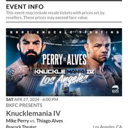 Knuckle Mania 4 Tickets 
