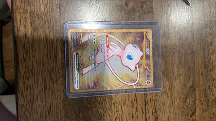 Metal Mew EX Pokémon Card in Hard Case