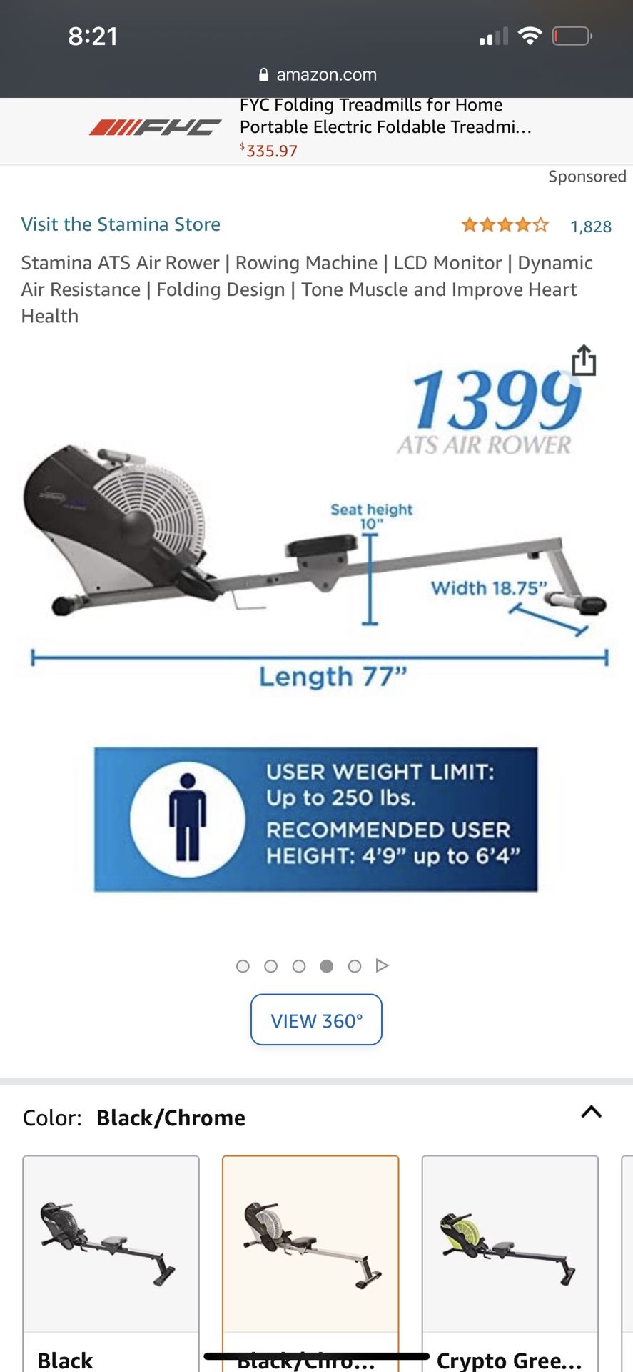 Row Exercise Machine 