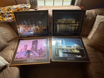 Set of Pittsburgh PGH Sports Stadiums/Fields/Arenas Framed Art