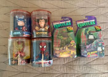 Brand new never open Collectible toys marvel tmnt nfl