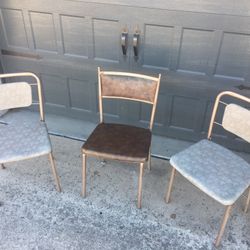 Vintage Industrial Folding Chairs