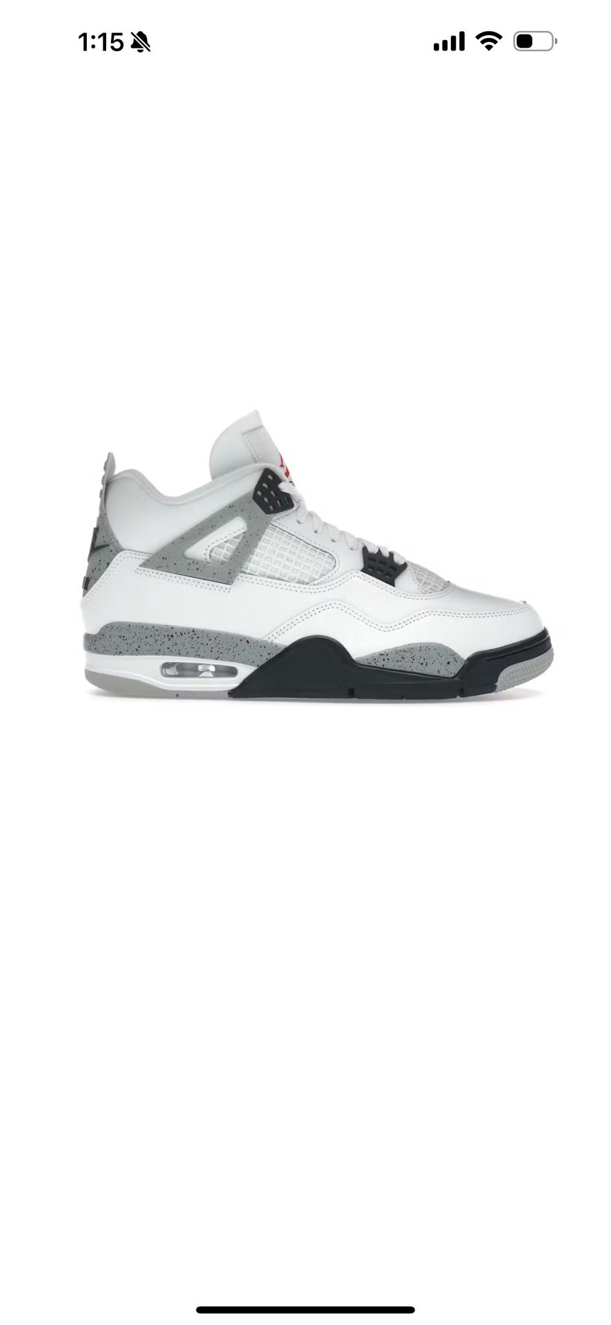 Jordan 4 White Cement