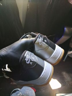 Black & silver Air force 1