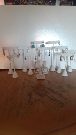 Assorted Earrings $8 YOUR CHOICE Gold & Silver Hoops & Amethyst Ones and Triangle Ones Are SOLD