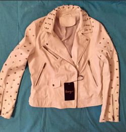 White Leather Jacket 