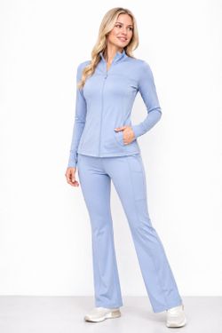 Light blue active wear set