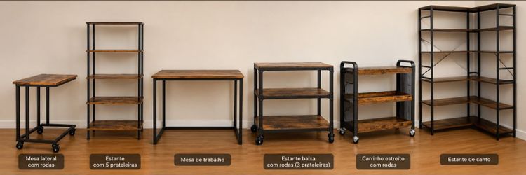 Industrial Style Furniture Set – 6 Pieces MOVING SALE